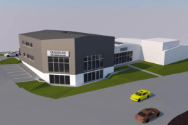 Neuer autarker Stahl-Gewerbebau