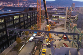 Fachwerk f&uuml;r den Campus Biel