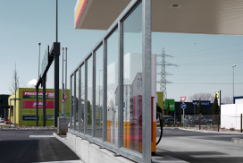 Tankstellendach & Schutzwände Shell Oftringen